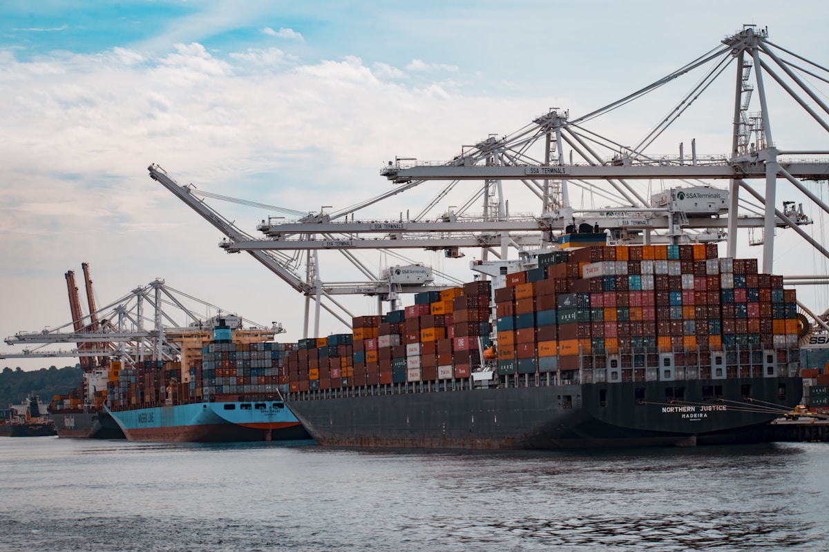 Container cargo and maritime logistics infrastructure